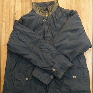 Mens Bold blue wax jacket